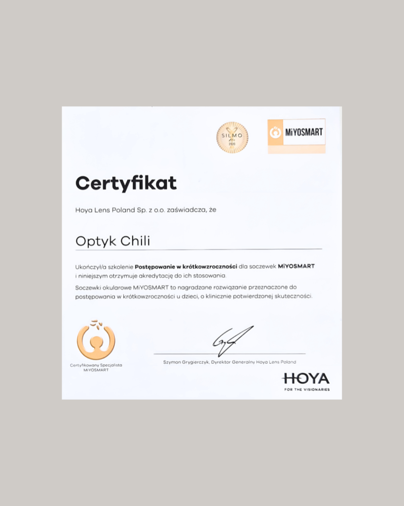 soczewki miyosmart optyk chili optyk ursynow krotkowzrocznosc krótkozwroczność